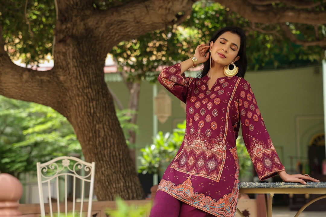 Mahua Mulberry Printed Co-ord set