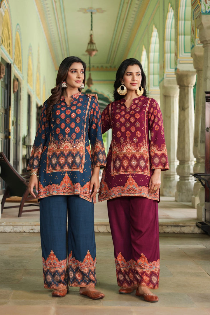 Mahua Mulberry Printed Co-ord set