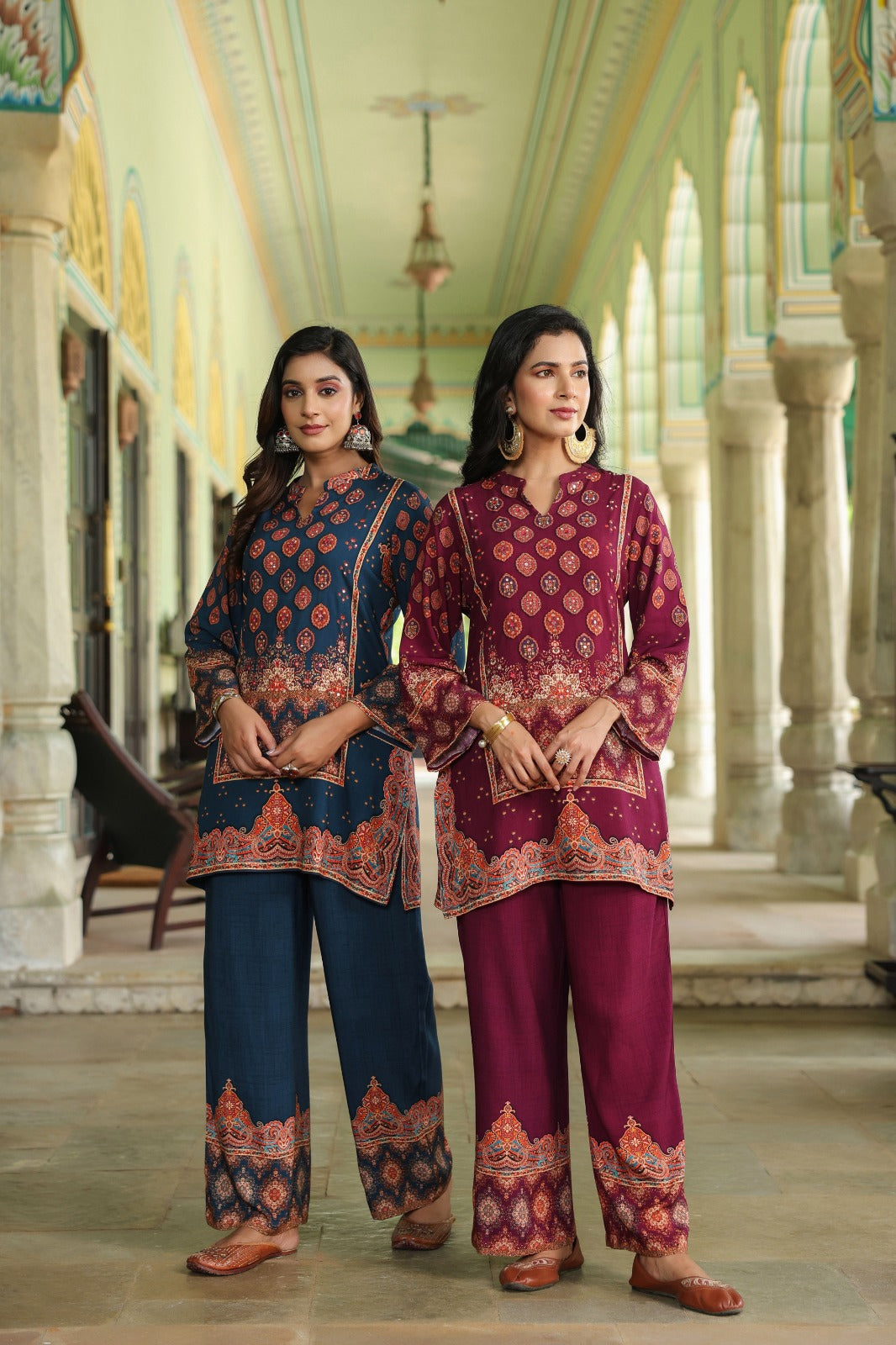 Mahua midnight printed Co-ord set