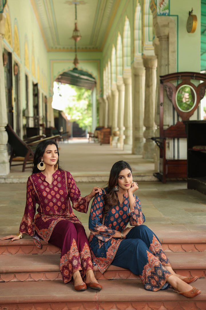 Mahua Mulberry Printed Co-ord set