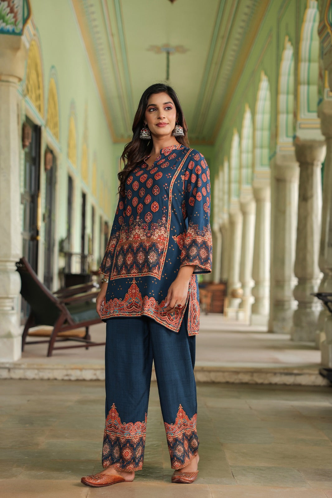 Mahua midnight printed Co-ord set