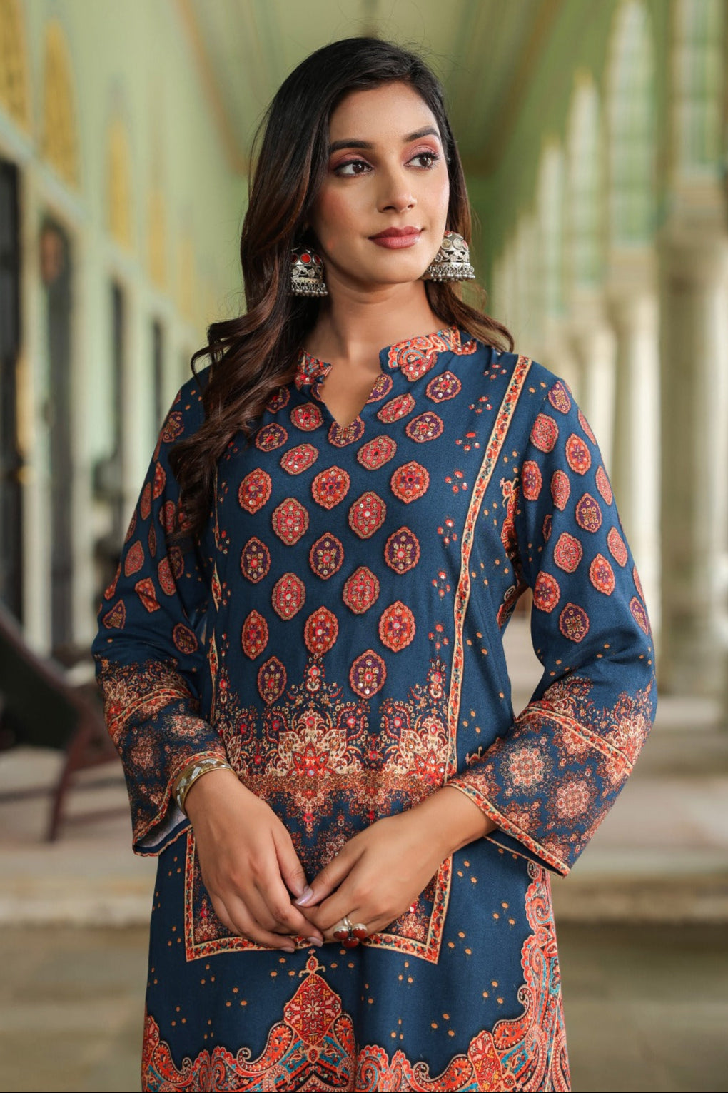 Mahua midnight printed Co-ord set