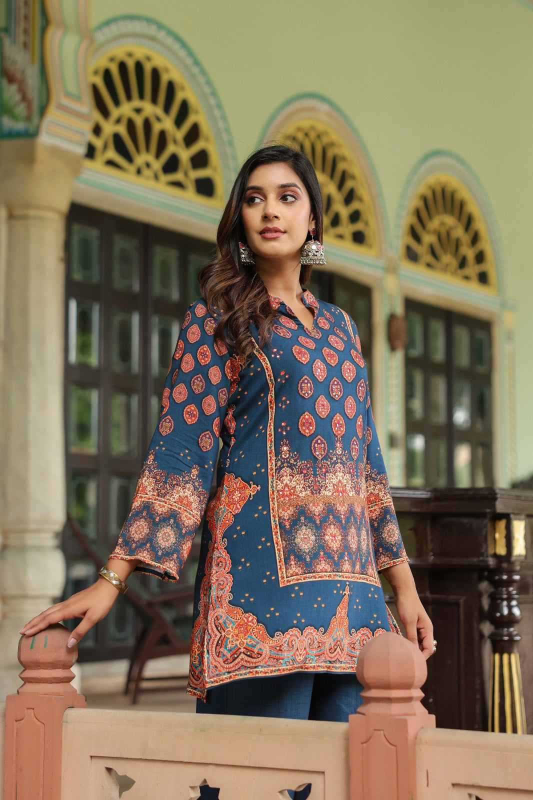 Mahua midnight printed Co-ord set