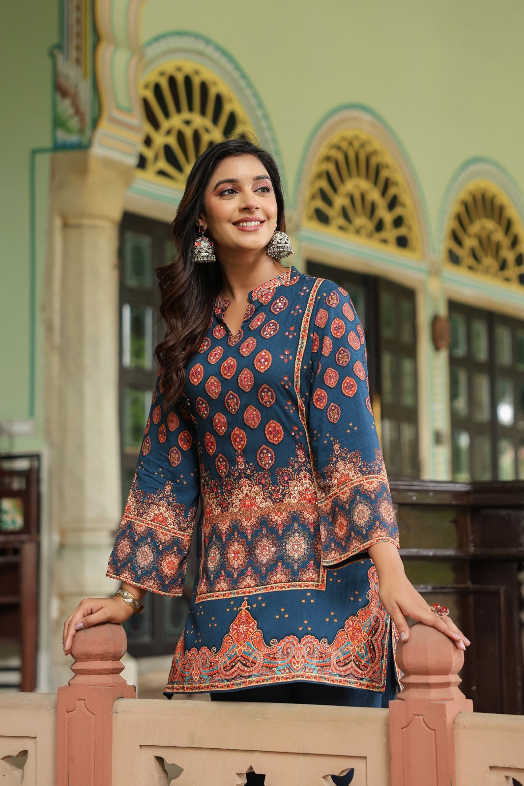 Mahua midnight printed Co-ord set