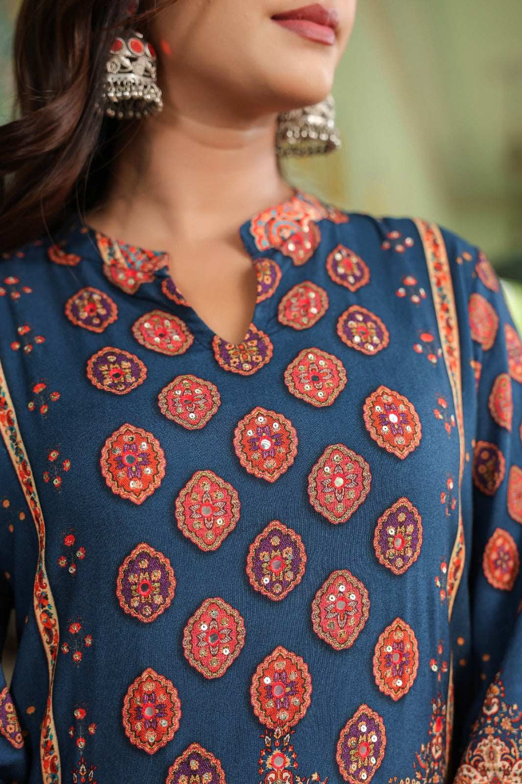 Mahua midnight printed Co-ord set