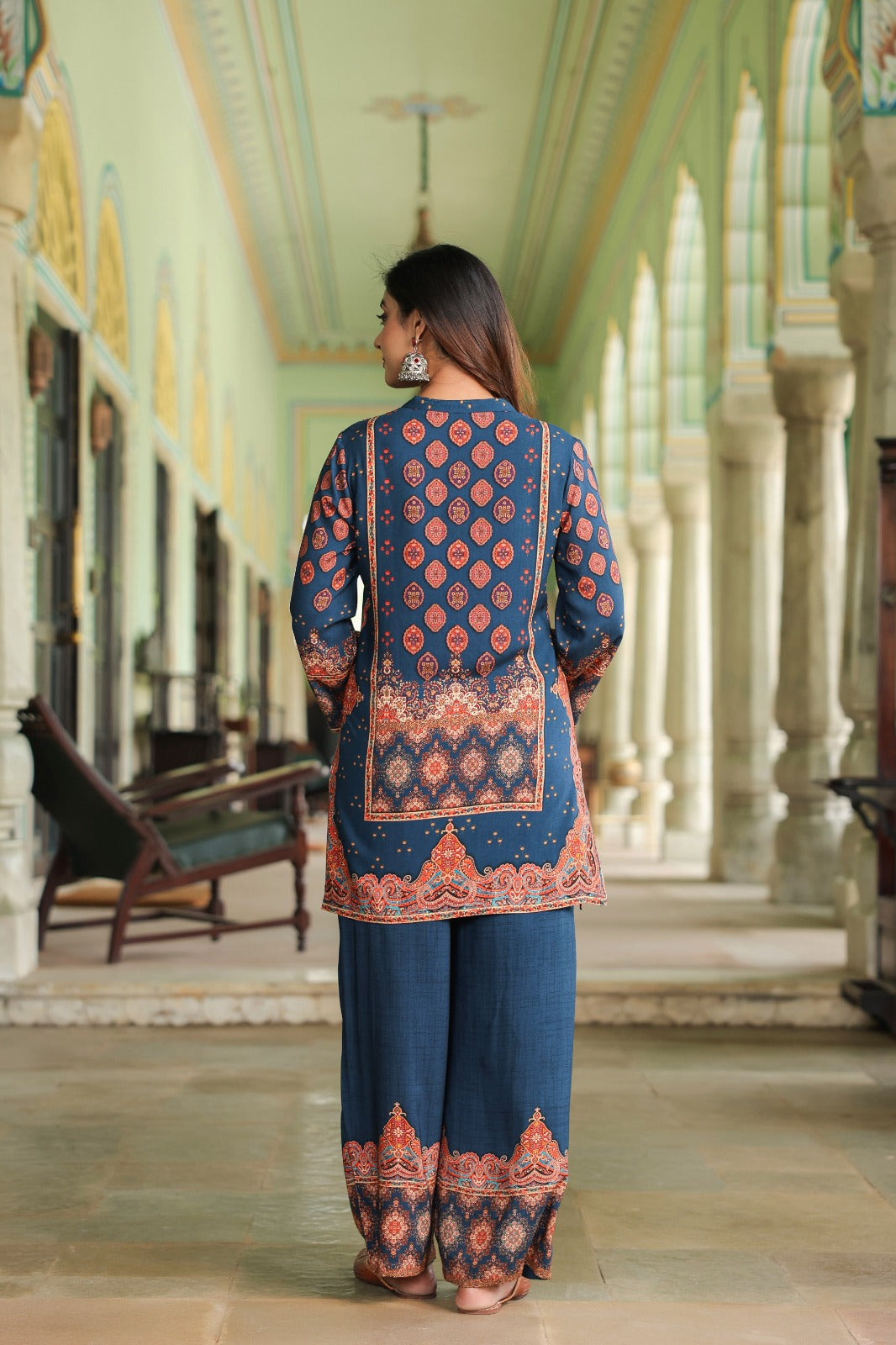 Mahua midnight printed Co-ord set