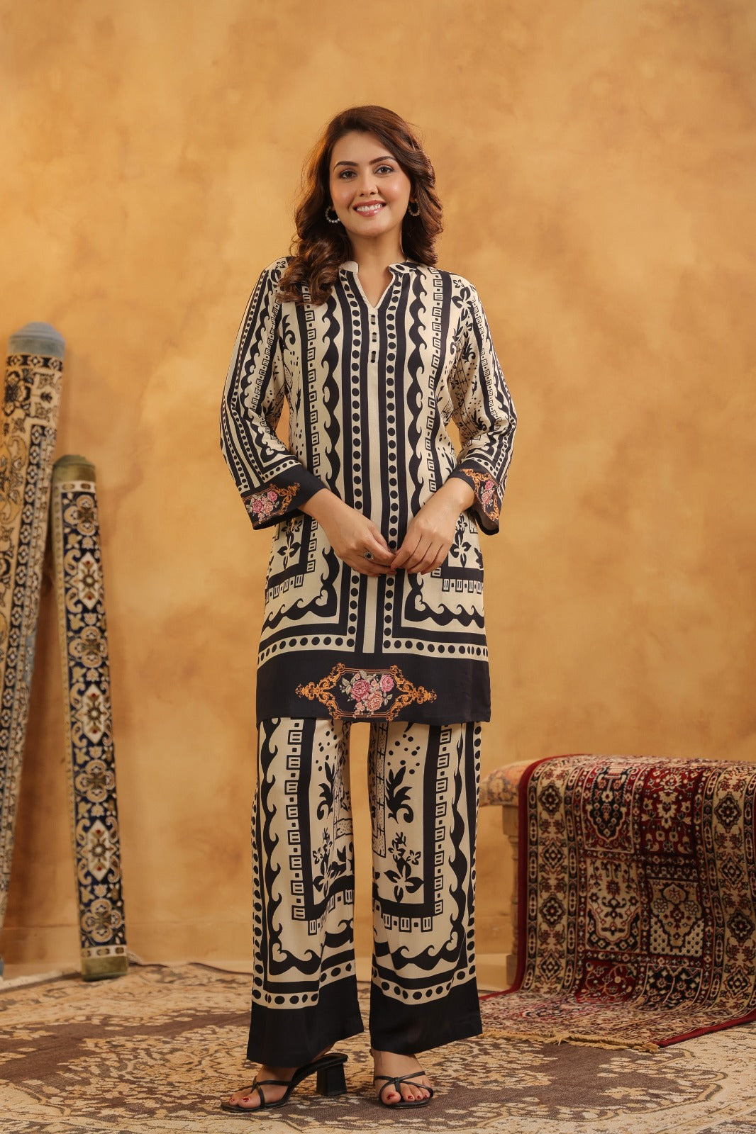 Mahua mono printed Co-ord set