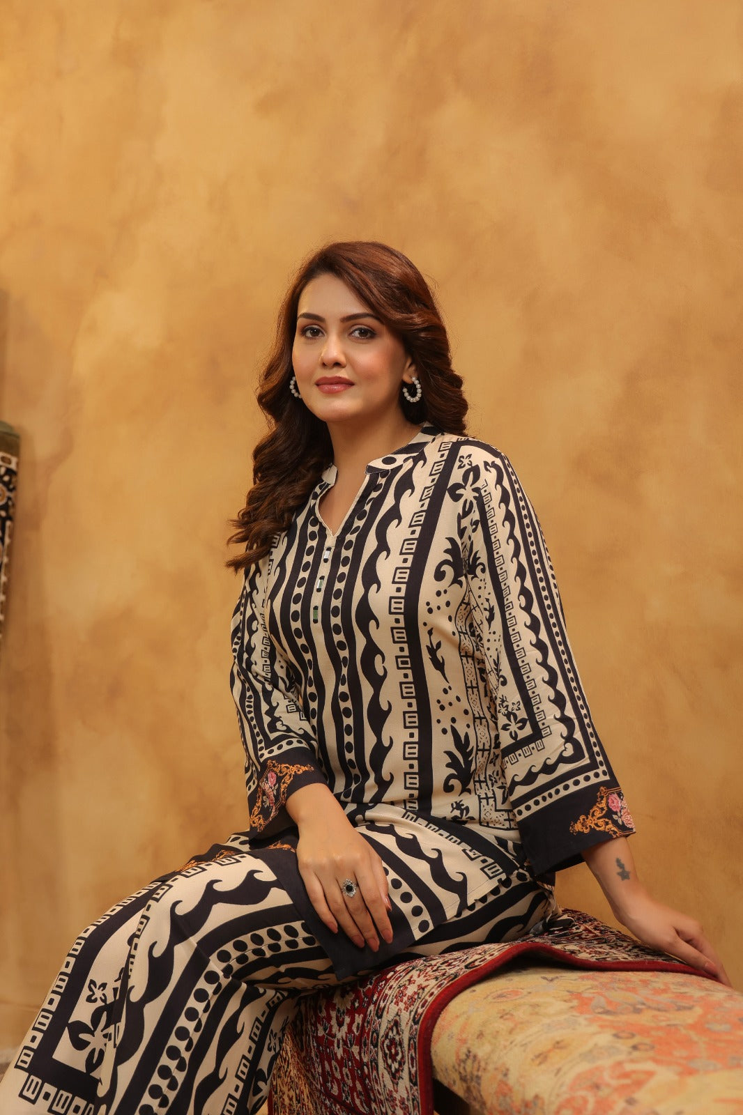 Mahua mono printed Co-ord set