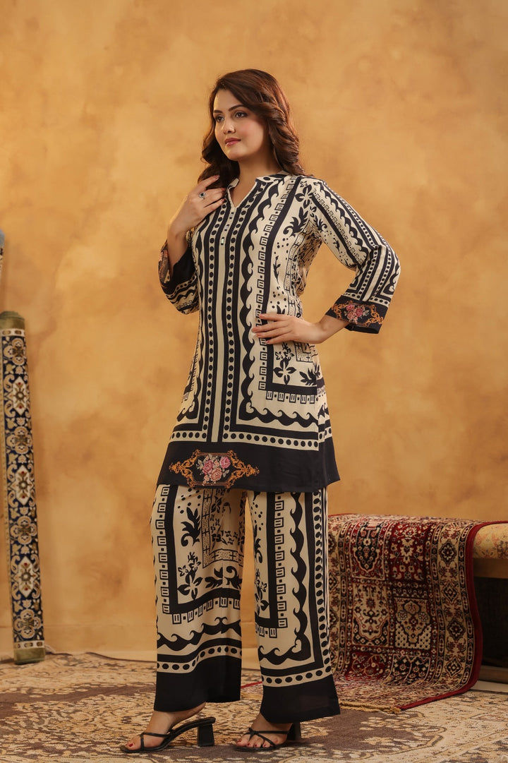 Mahua mono printed Co-ord set