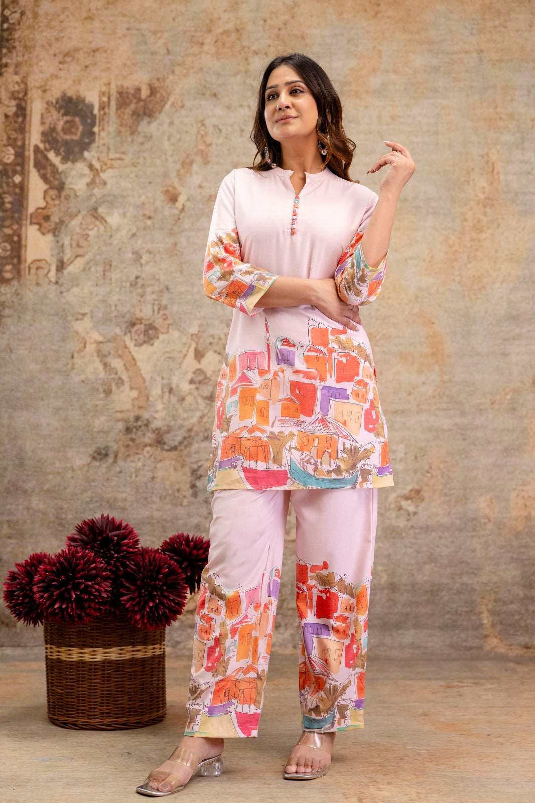 Hardik Oyster printed Co-ord set