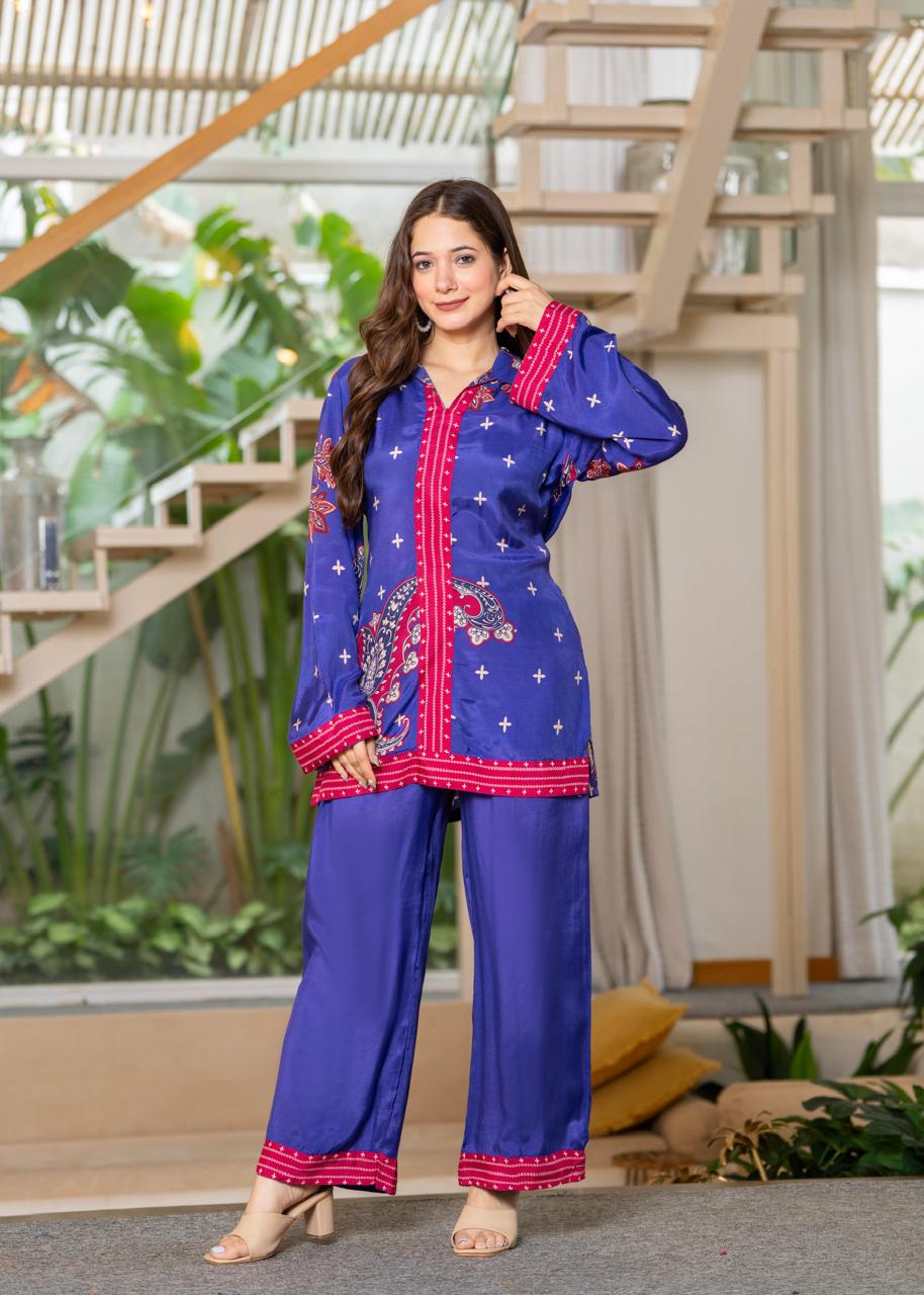Jayti midnight printed Co-ord set