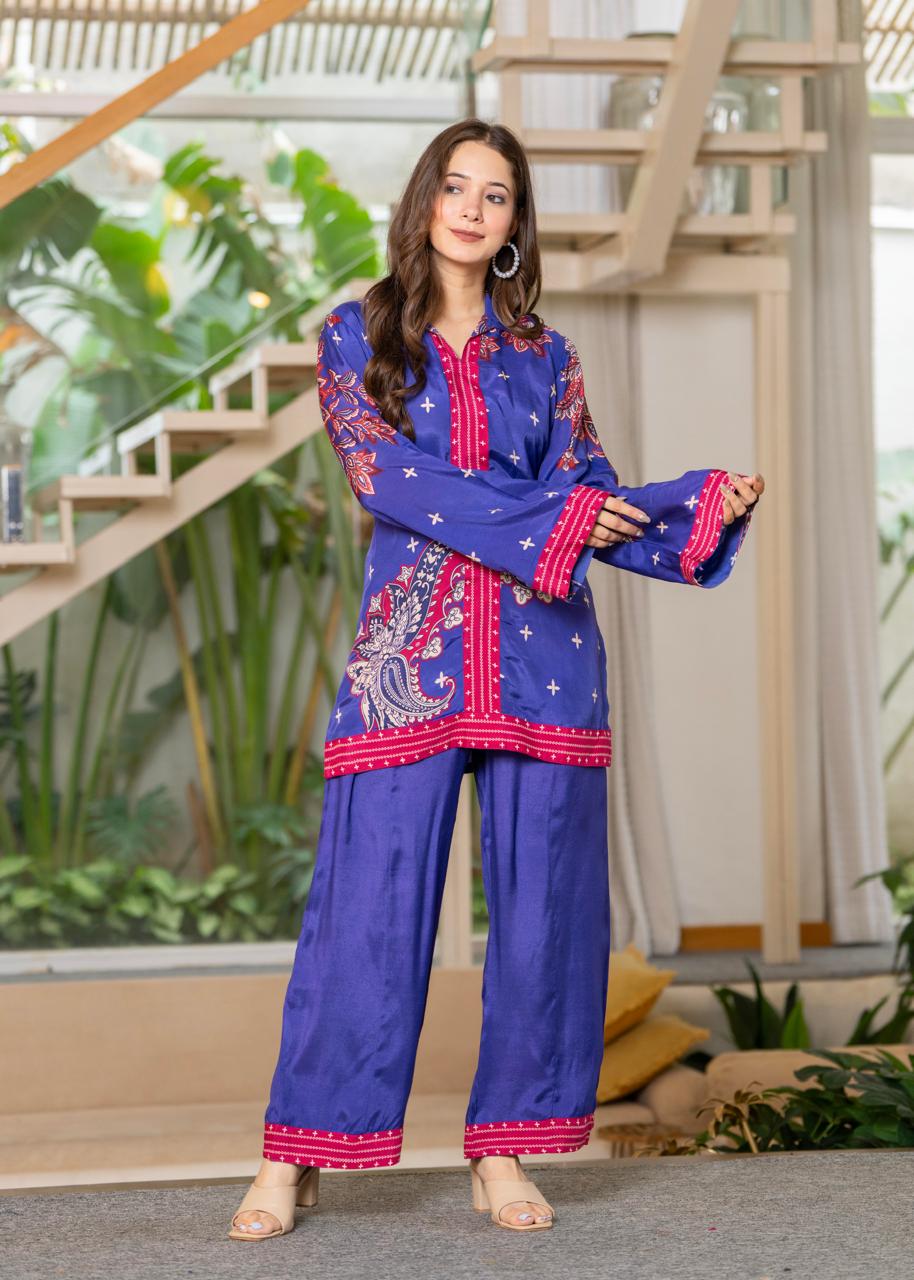 Jayti midnight printed Co-ord set