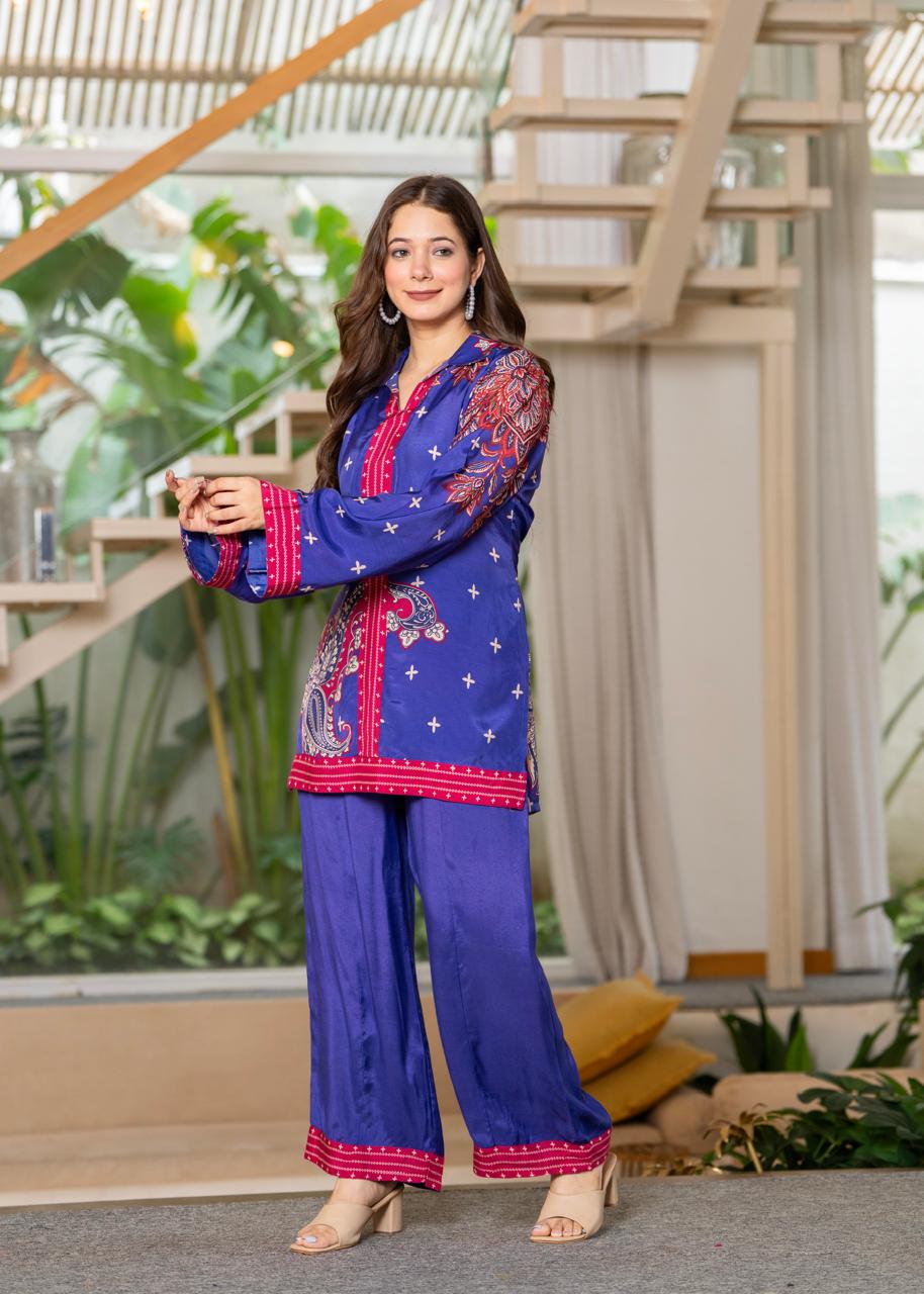 Jayti midnight printed Co-ord set