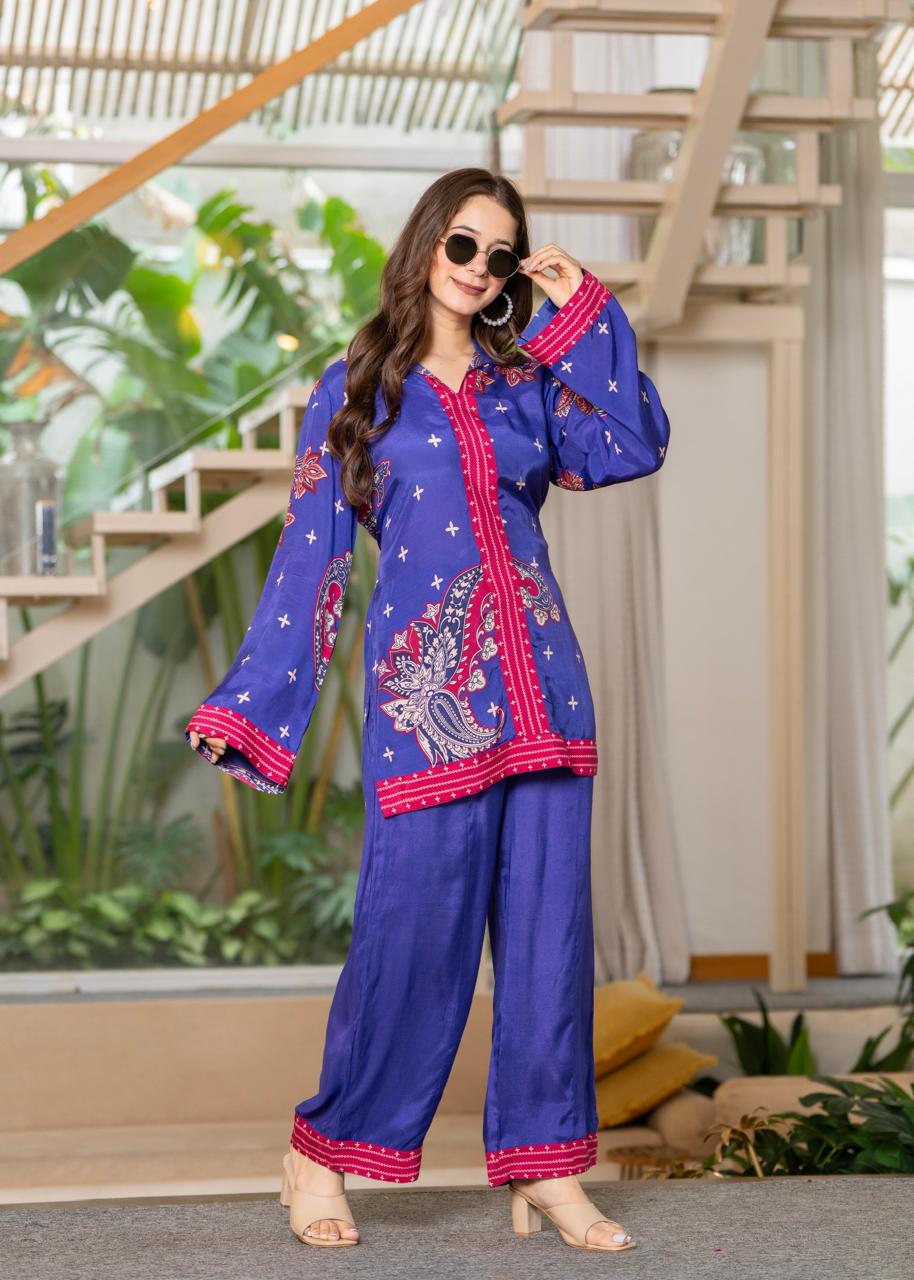 Jayti midnight printed Co-ord set