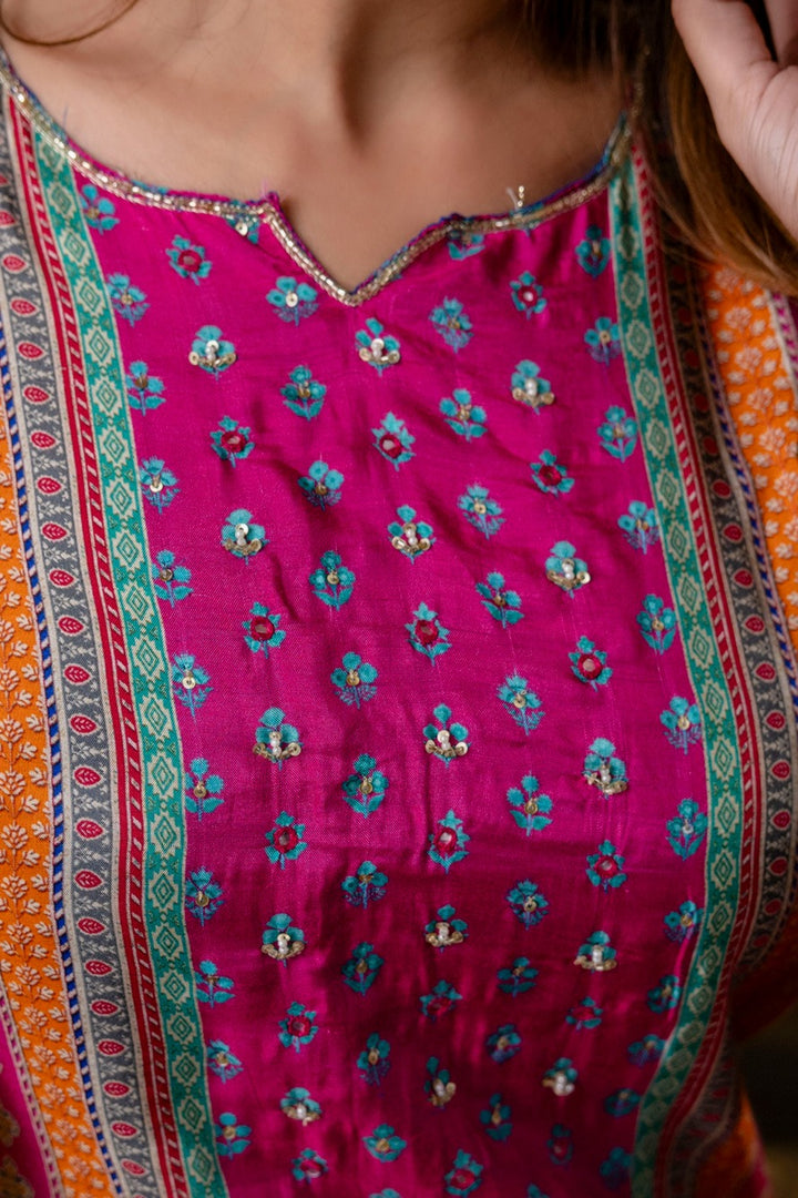 Hardik Thistle Printed suit set