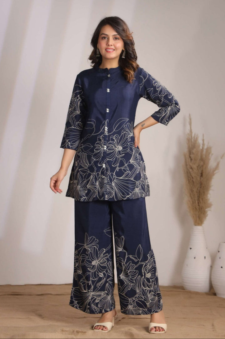 Sylvie Azure Co-ord Set