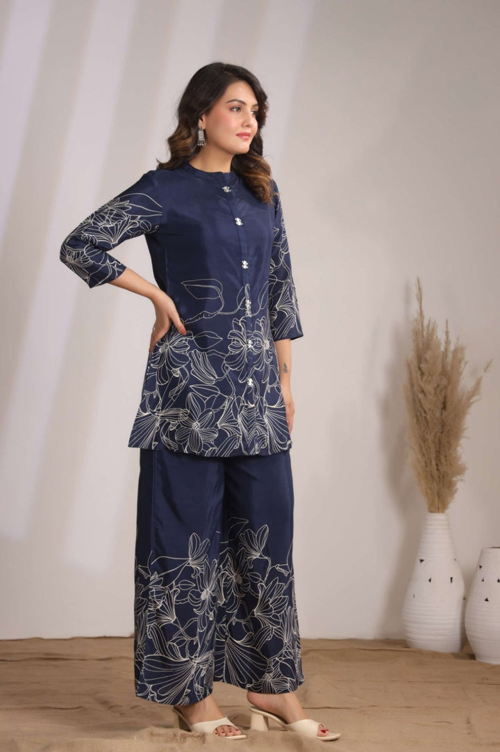 Sylvie Azure Co-ord Set