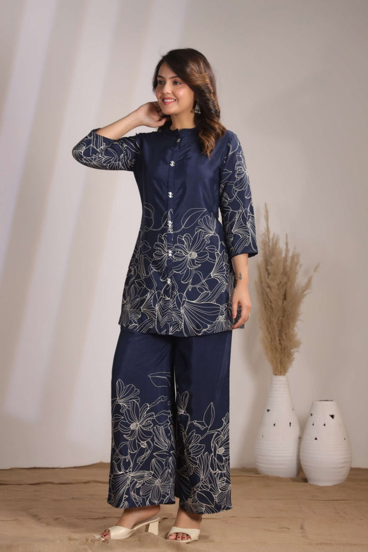 Sylvie Azure Co-ord Set