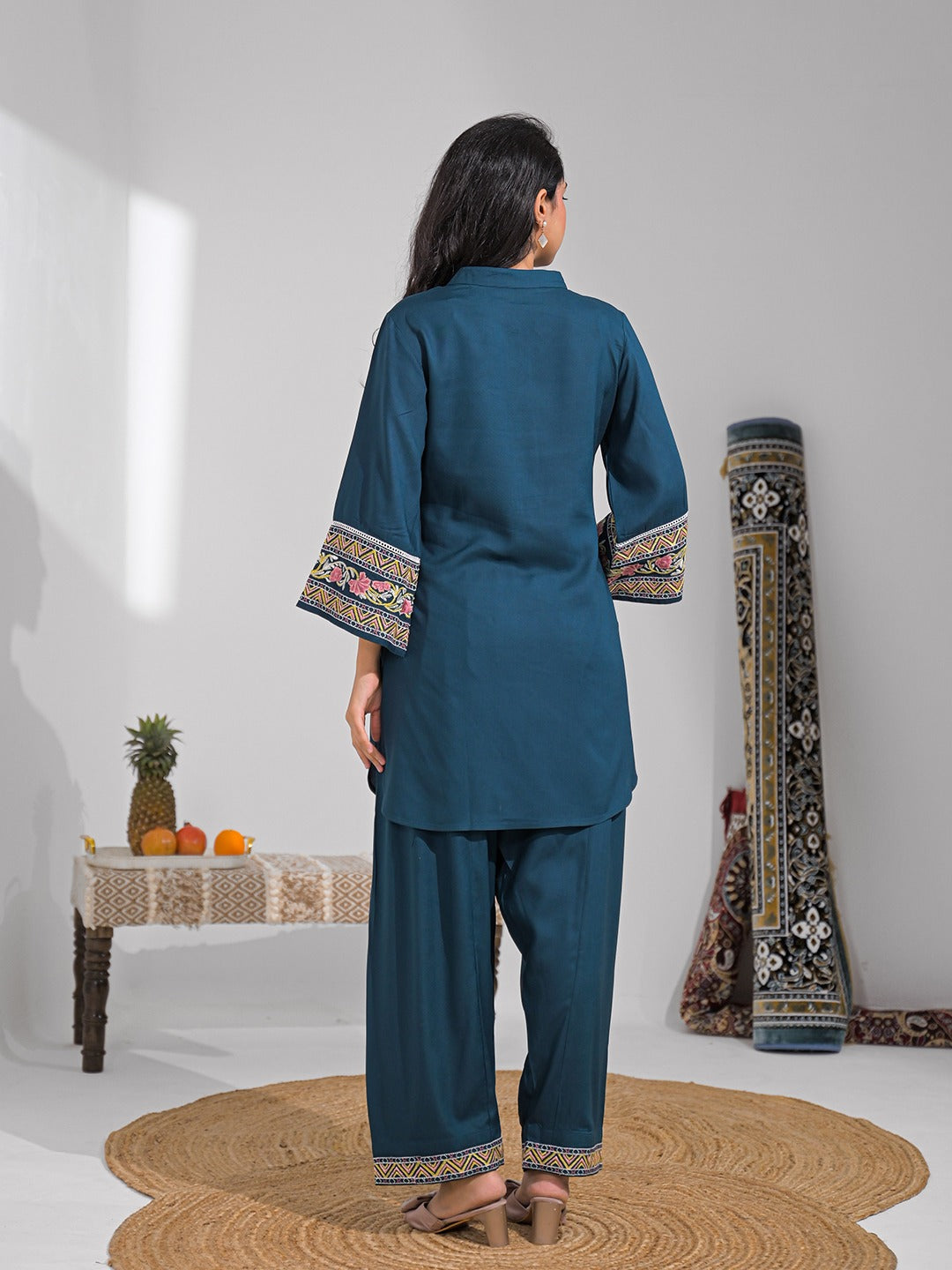 Tina Tuna Embroidered Farshi Co-ord Set