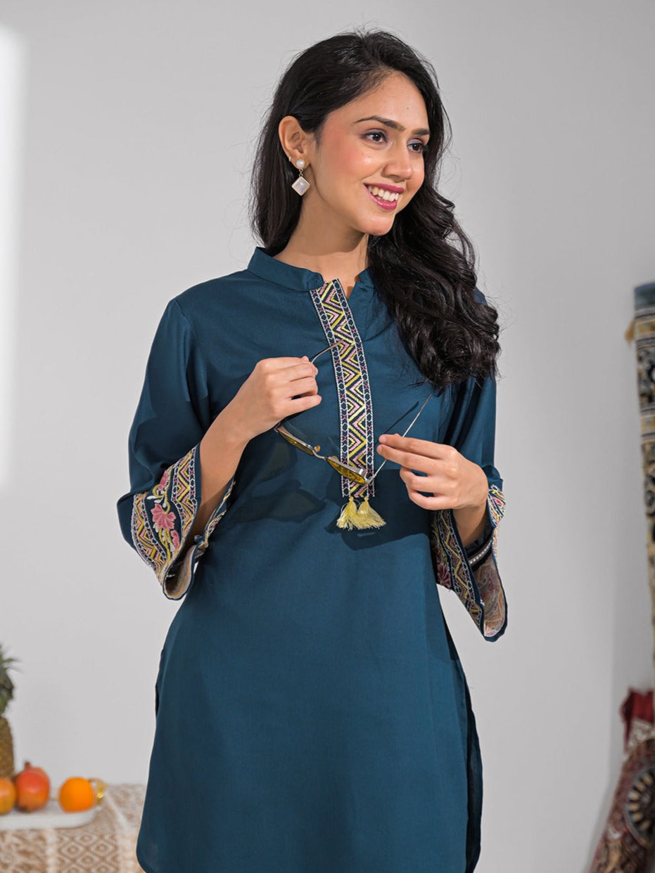 Tina Tuna Embroidered Farshi Co-ord Set