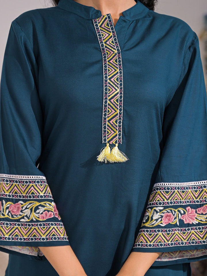 Tina Tuna Embroidered Farshi Co-ord Set