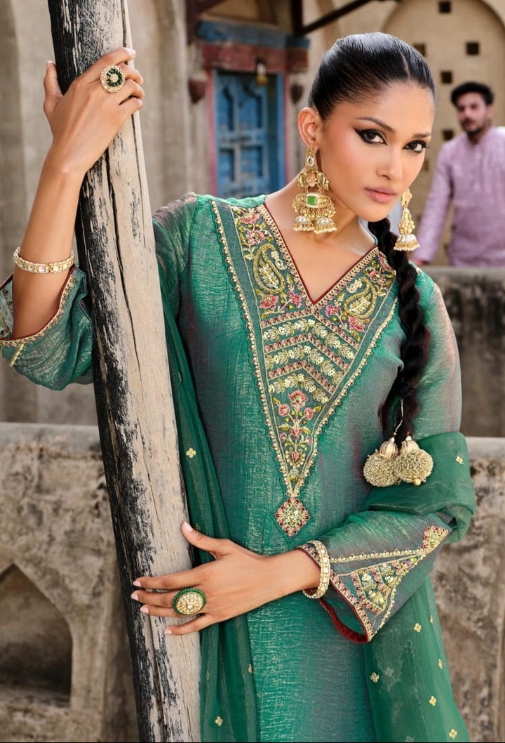 Gambhir Fern Full Work Suit Set