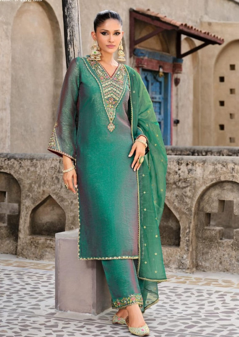 Gambhir Fern Full Work Suit Set
