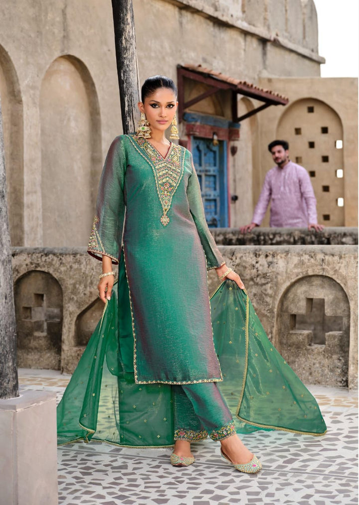 Gambhir Fern Full Work Suit Set