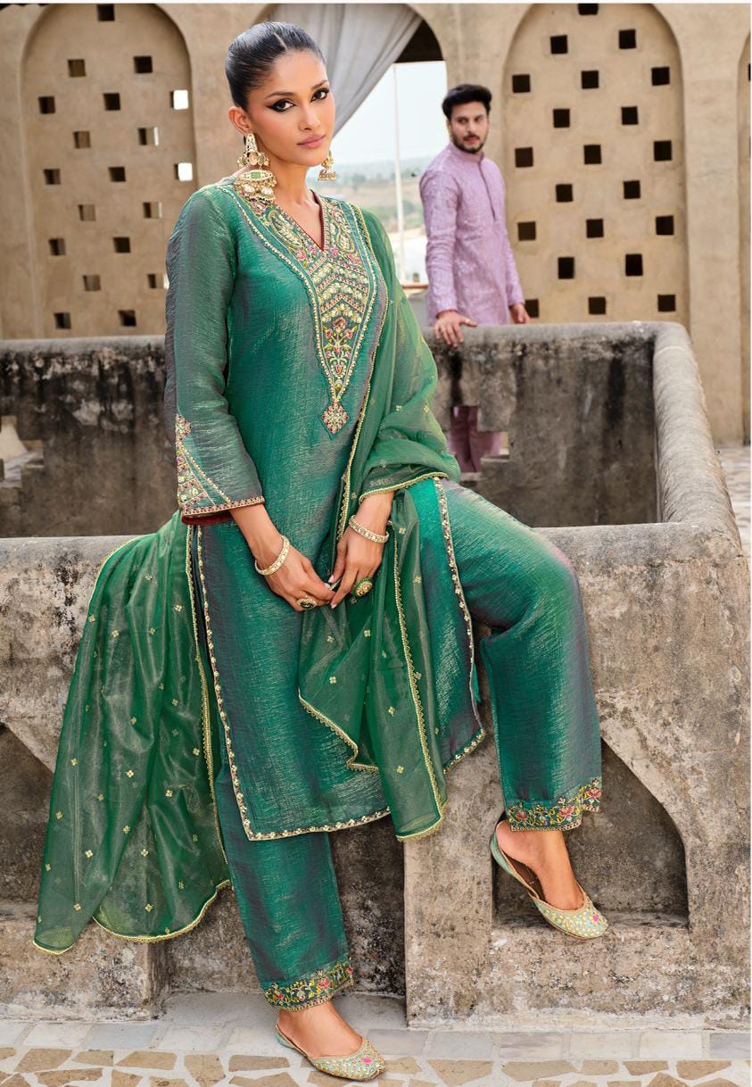 Gambhir Fern Full Work Suit Set