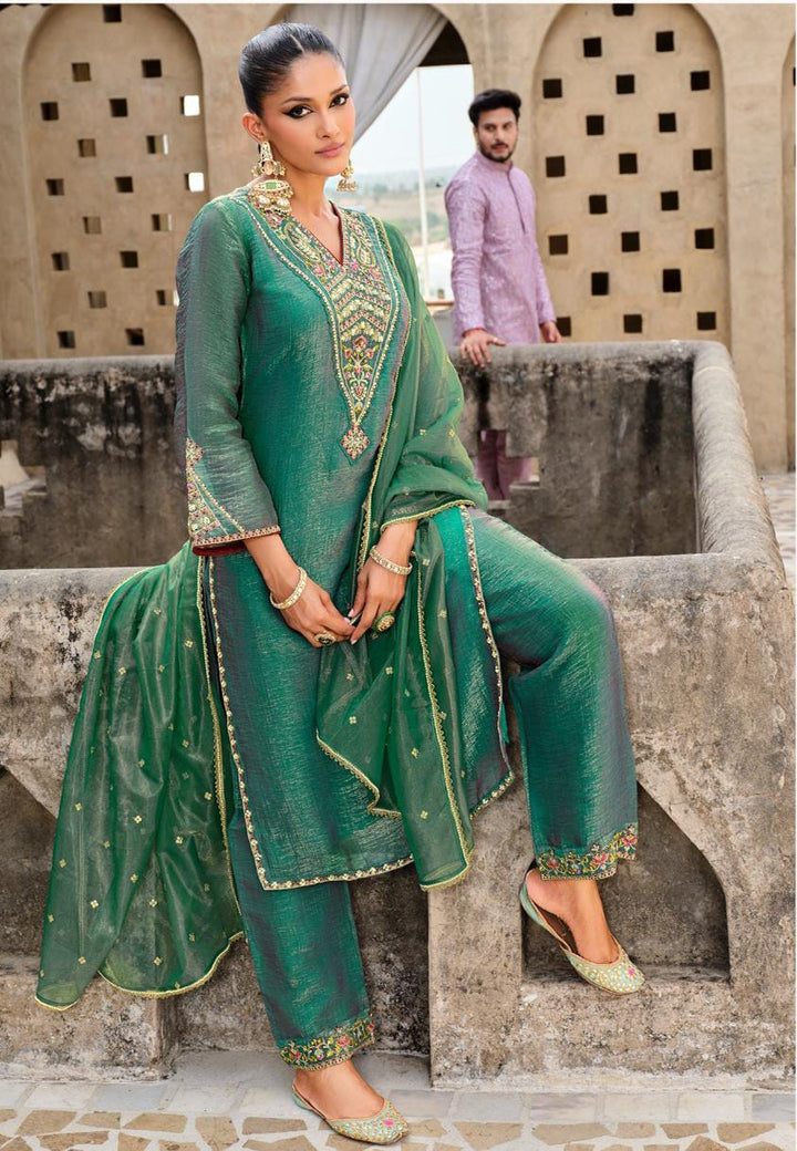 Gambhir Fern Full Work Suit Set