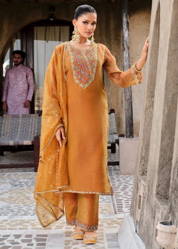 Gambhir Kesari full work suit set