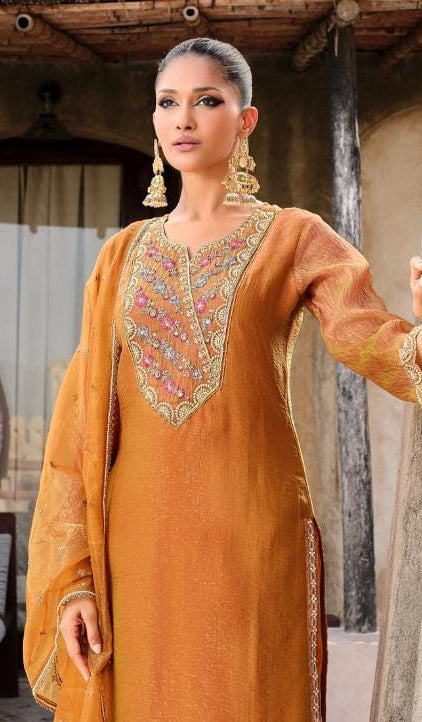 Gambhir Kesari full work suit set