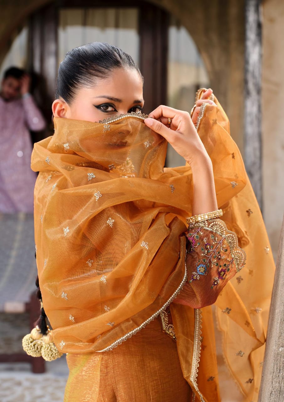 Gambhir Kesari full work suit set