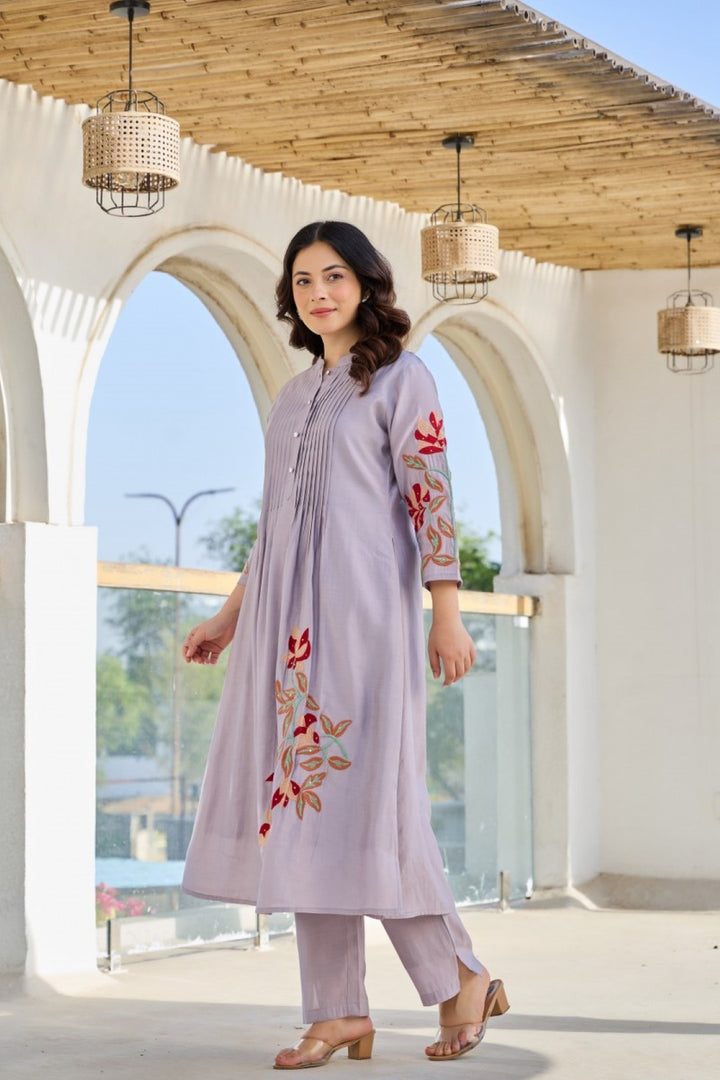 Tiara thistle cotton kurta pant set