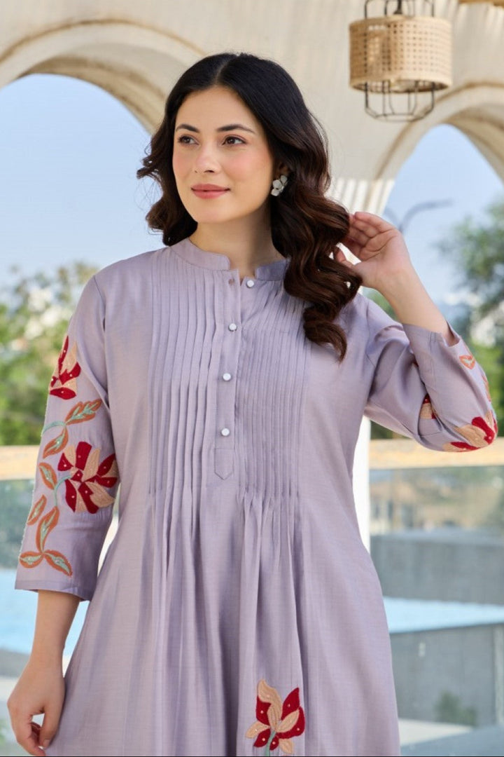 Tiara thistle cotton kurta pant set