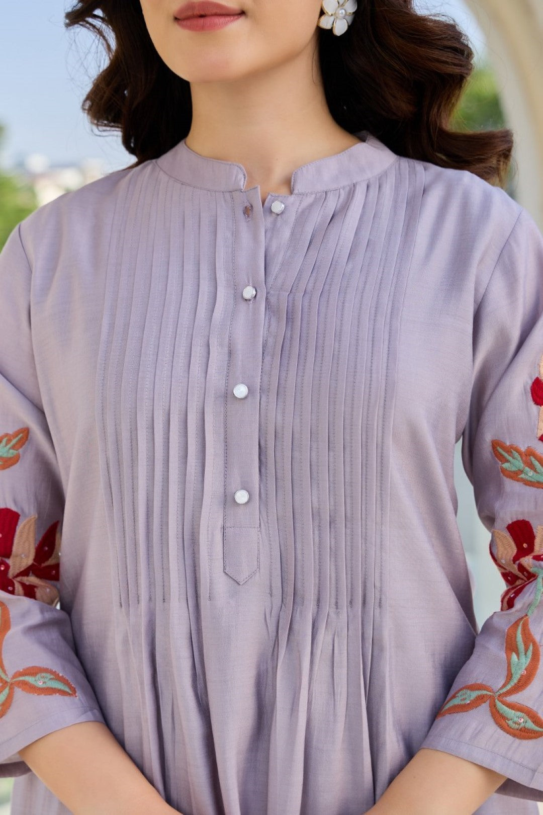 Tiara thistle cotton kurta pant set