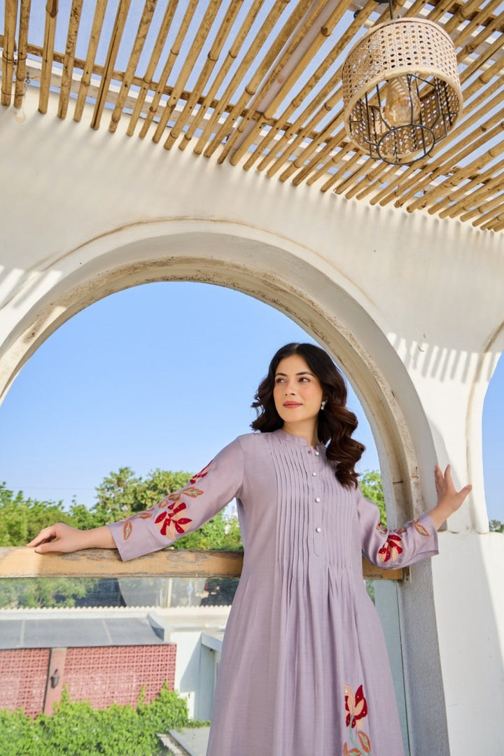 Tiara thistle cotton kurta pant set