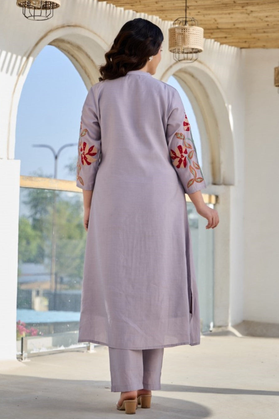 Tiara thistle cotton kurta pant set