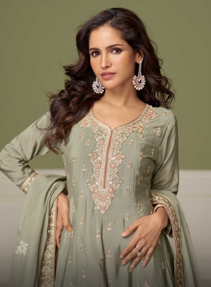 Imli Ash Full Work Premium Suit Set