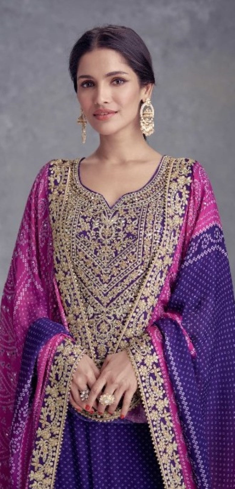 Dhunki orchid premium full work suit set