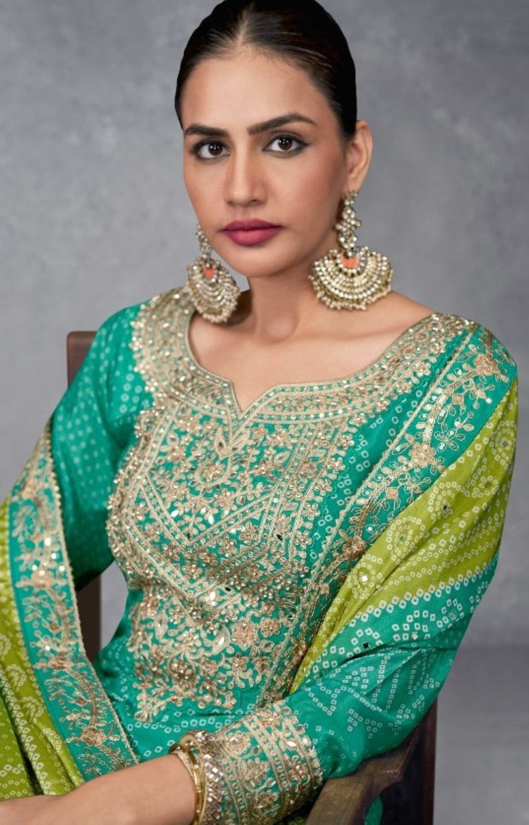 Dhunki fern premium full work suit set