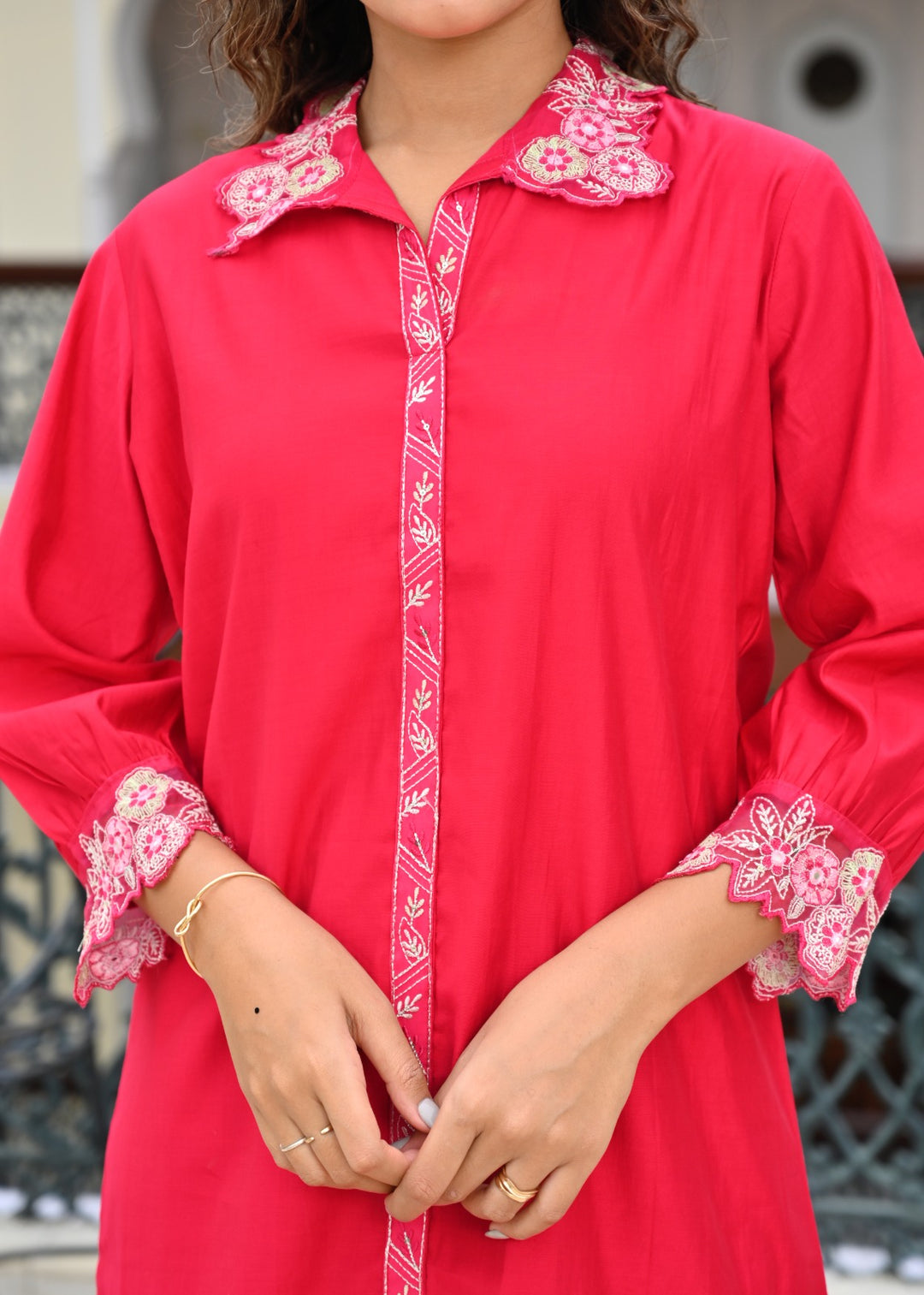 Hardik Vermi Embroidery cotton co-ord set