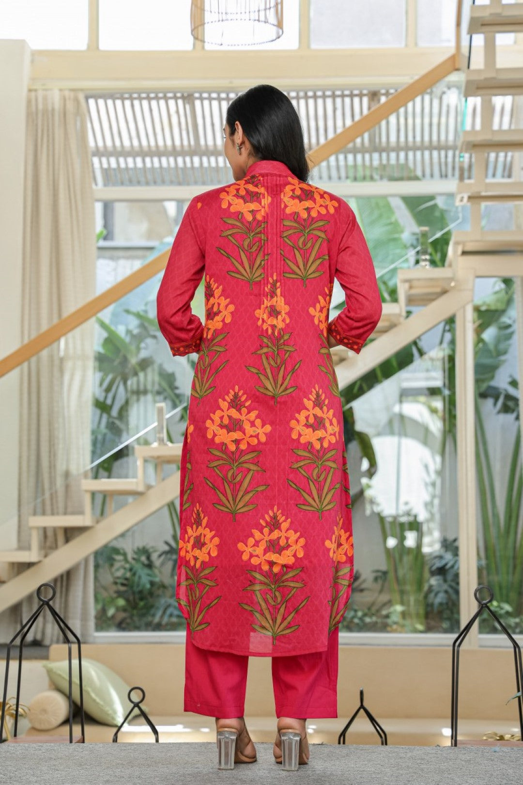 Tiara vermi cotton kurta pant set