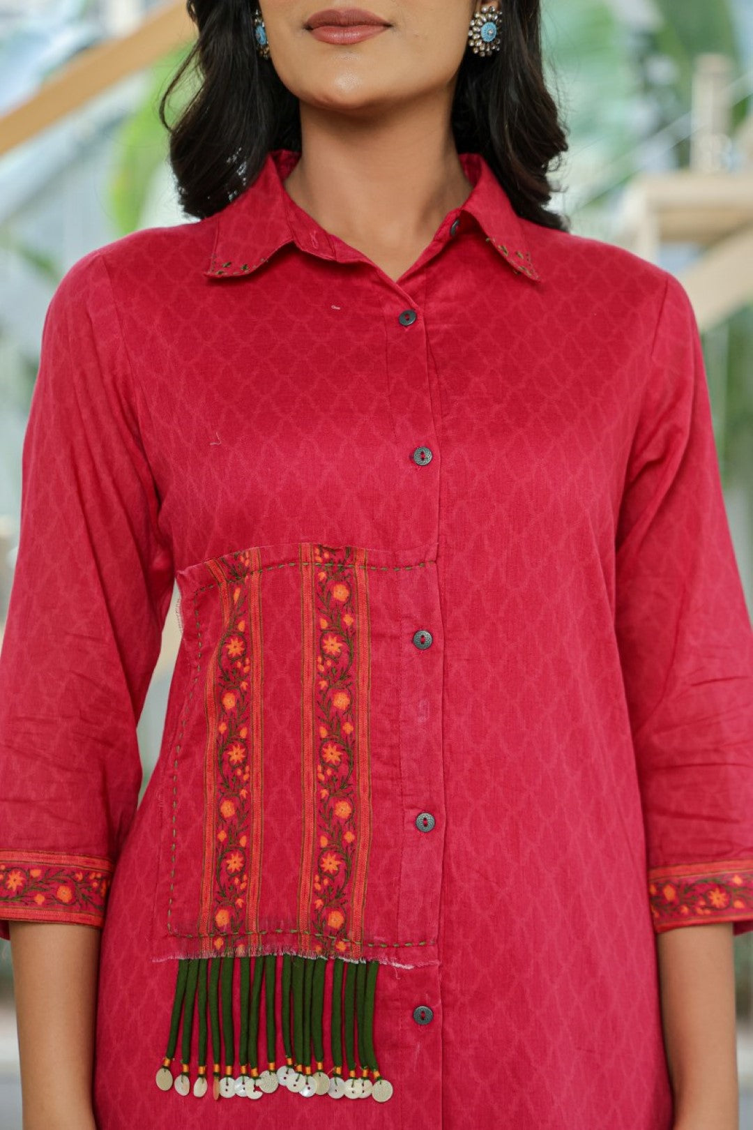 Tiara vermi cotton kurta pant set