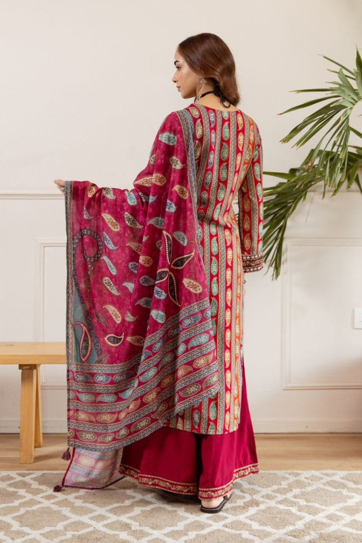 Sonpal sindoori cotton suit set