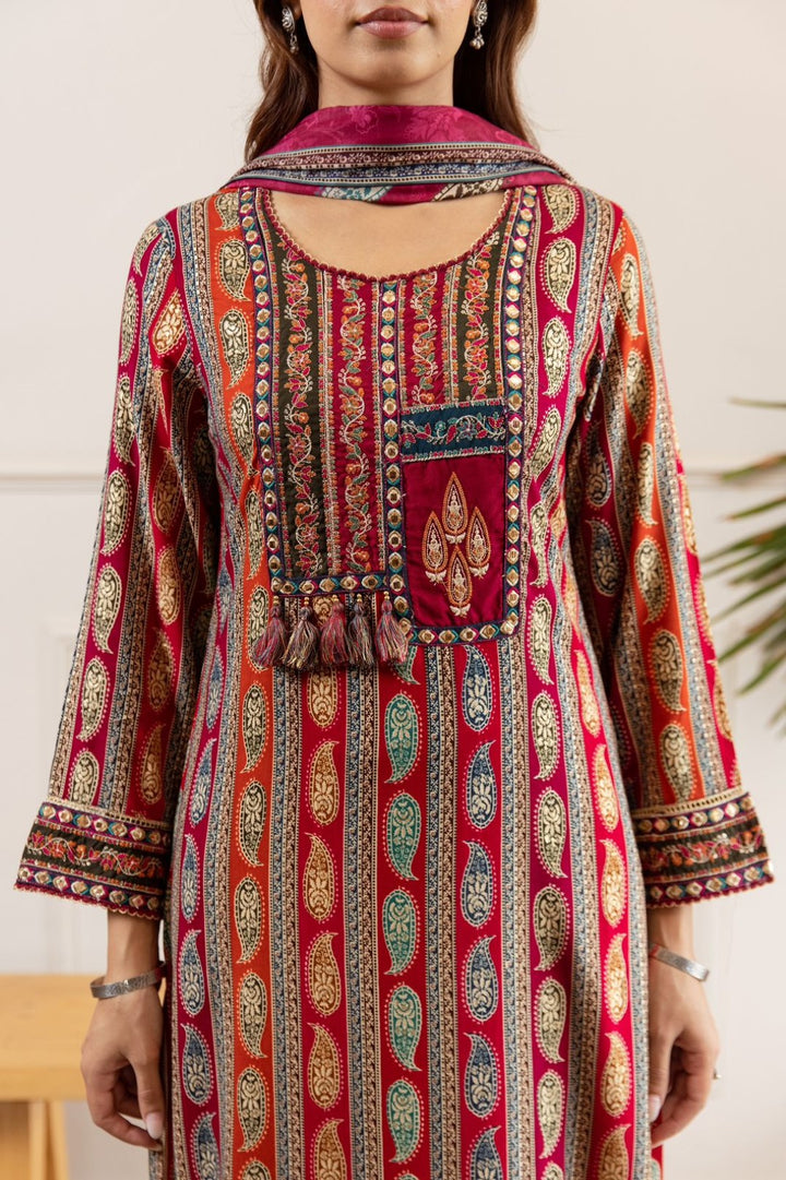 Sonpal sindoori cotton suit set