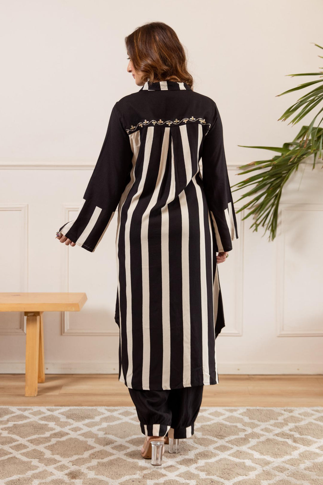 Stravi sable printed cotton Kurta Pant set