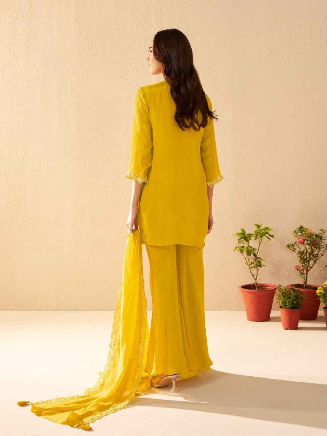 Albeli Maize Embroidery Premium Suit Set