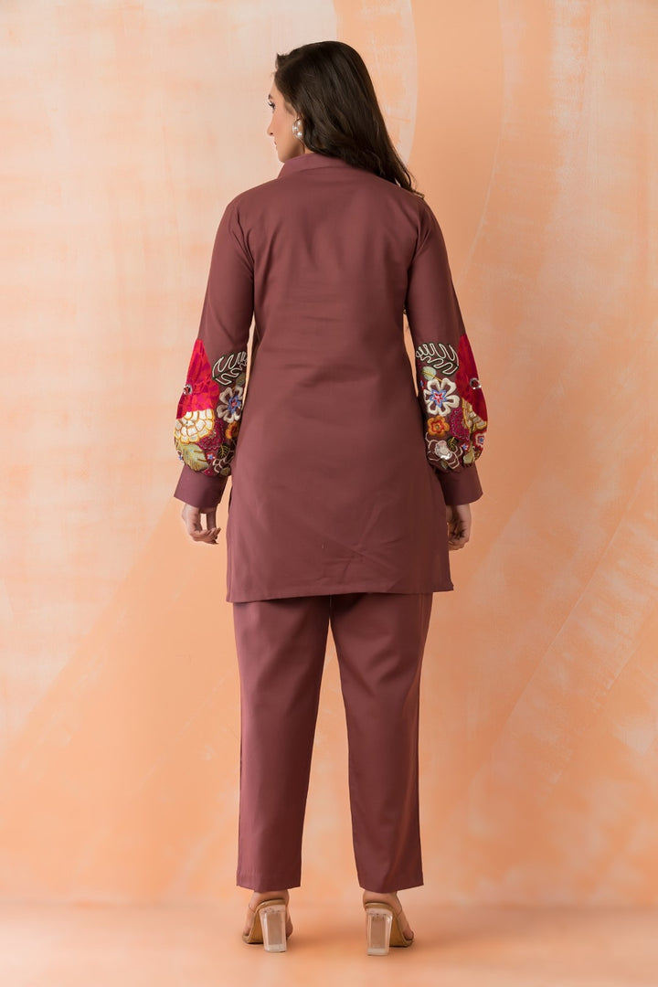 Sabhya mulberry Embroidery Co-ord set