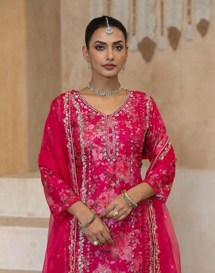 Keshvi Rose Full work suit set